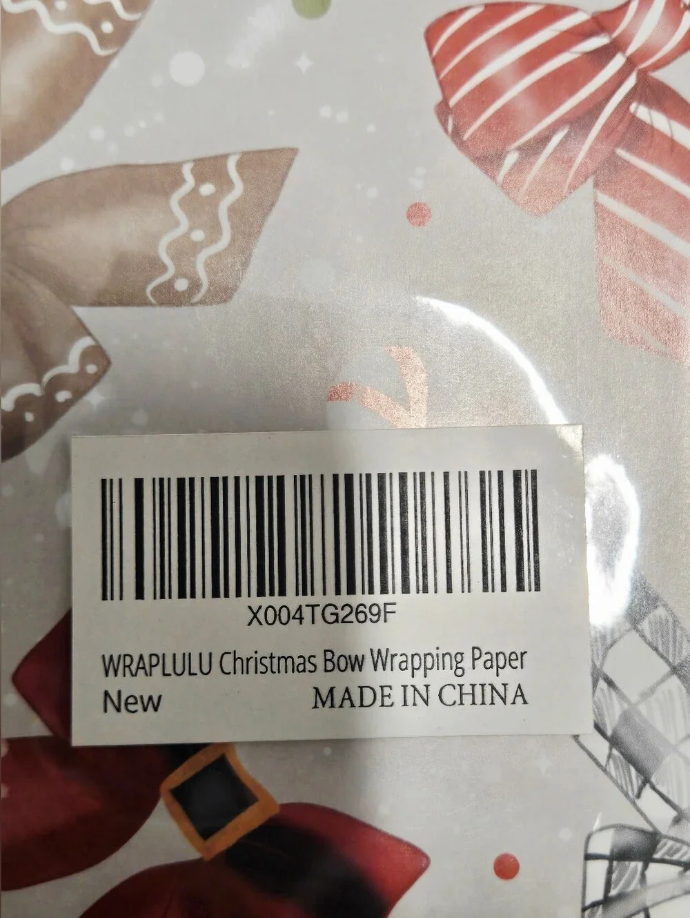Christmas Bow Wrapping Paper Set 2 Packs 28x40 Jumbo Sheets Holiday Gift Wrap Ne